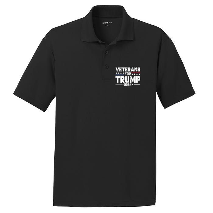 Veterans For Trump 2024 Election 2024 PosiCharge RacerMesh Polo