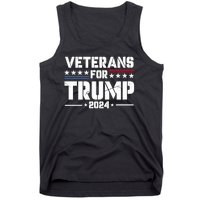 Veterans For Trump 2024 Election 2024 Tank Top