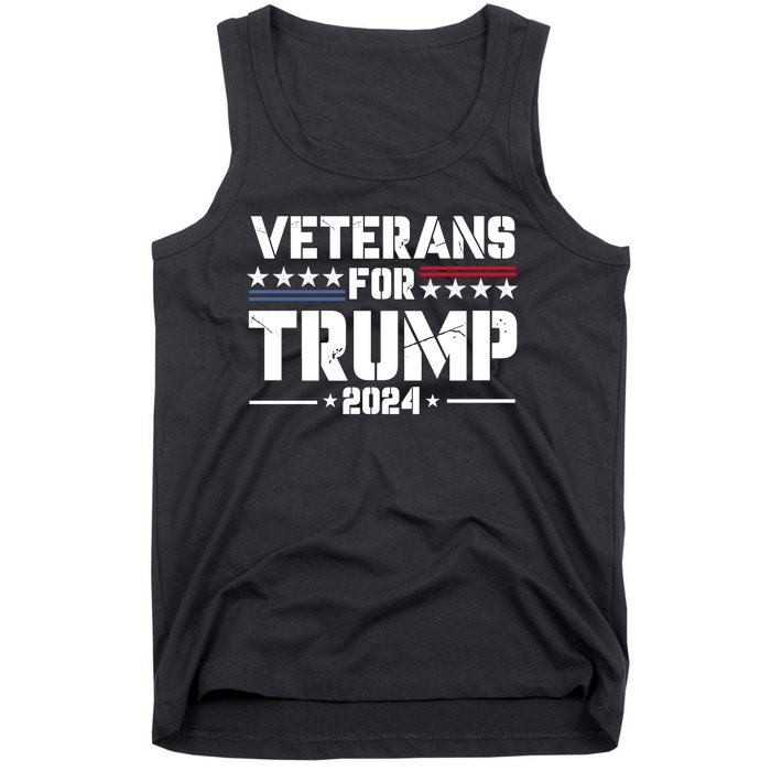 Veterans For Trump 2024 Election 2024 Tank Top