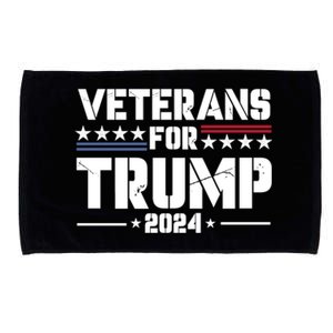 Veterans For Trump 2024 Election 2024 Microfiber Hand Towel