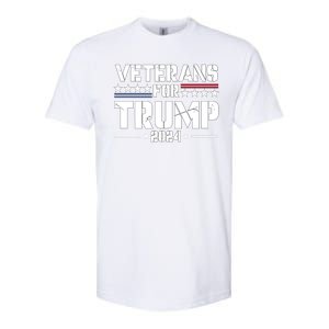 Veterans For Trump 2024 Election 2024 Softstyle CVC T-Shirt