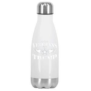 Veterans For Trump 2024 Stainless Steel Insulated Water Bottle