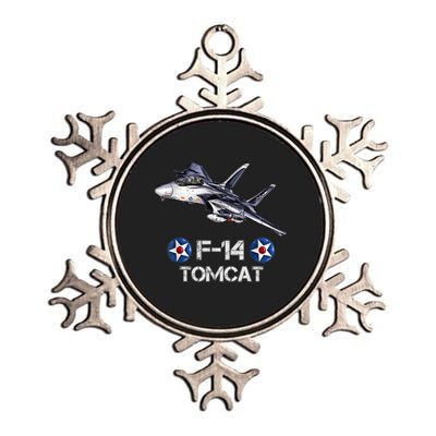 Vintage F14 Tomcat Fighter Jet Military Aviation Metallic Star Ornament