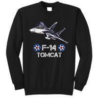 Vintage F14 Tomcat Fighter Jet Military Aviation Tall Sweatshirt