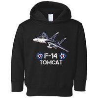 Vintage F14 Tomcat Fighter Jet Military Aviation Toddler Hoodie