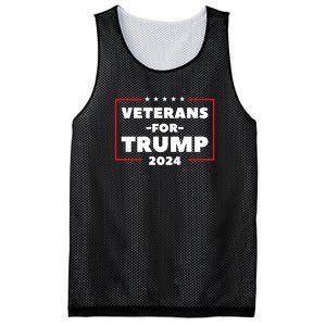 Veterans For Trump 2024 Mesh Reversible Basketball Jersey Tank