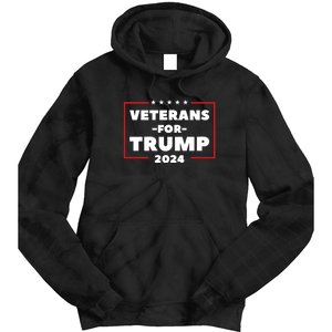 Veterans For Trump 2024 Tie Dye Hoodie