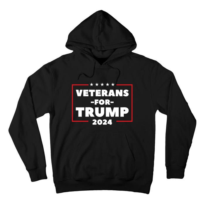 Veterans For Trump 2024 Tall Hoodie