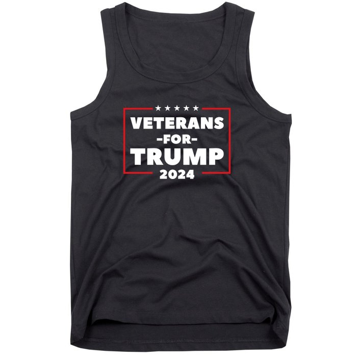 Veterans For Trump 2024 Tank Top