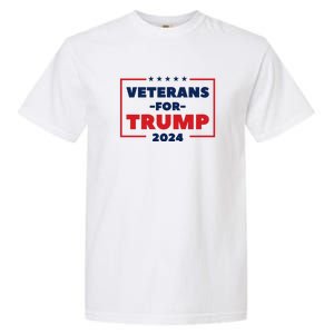 Veterans For Trump 2024 Garment-Dyed Heavyweight T-Shirt