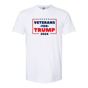 Veterans For Trump 2024 Softstyle CVC T-Shirt