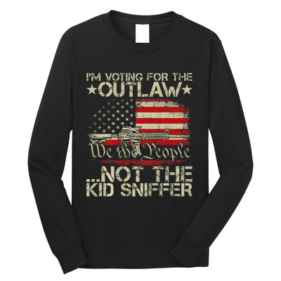 Voting For The Outlaw Trump 2024 Long Sleeve Shirt