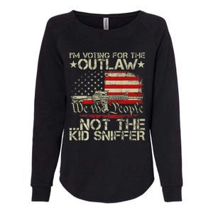 Voting For The Outlaw Trump 2024 Womens California Wash Sweatshirt