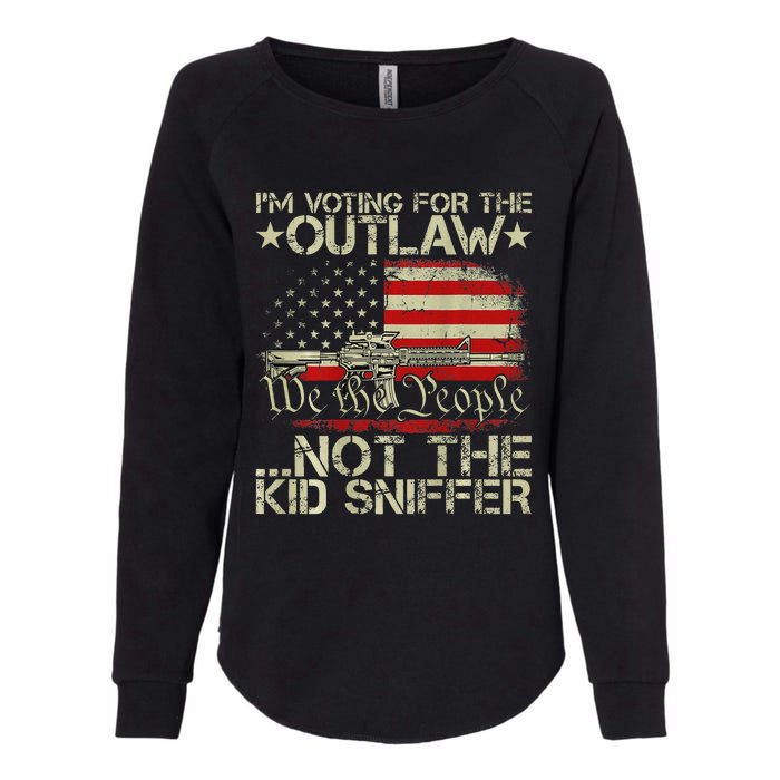 Voting For The Outlaw Trump 2024 Womens California Wash Sweatshirt