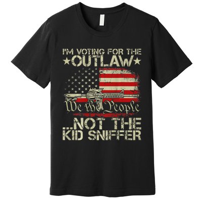 Voting For The Outlaw Trump 2024 Premium T-Shirt