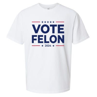 Vote Felon Trump 2024 45 And 47 Funny Vote For The Felon Sueded Cloud Jersey T-Shirt