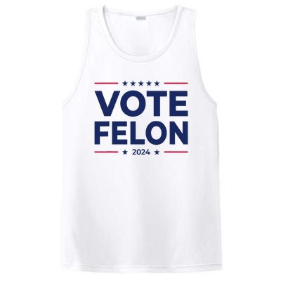 Vote Felon Trump 2024 45 And 47 Funny Vote For The Felon PosiCharge Competitor Tank