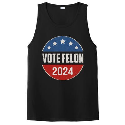 Vote Felon Trump 2024 45 And 47 Funny Vote For The Felon PosiCharge Competitor Tank