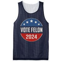 Vote Felon Trump 2024 45 And 47 Funny Vote For The Felon Mesh Reversible Basketball Jersey Tank