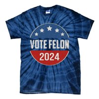 Vote Felon Trump 2024 45 And 47 Funny Vote For The Felon Tie-Dye T-Shirt