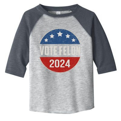 Vote Felon Trump 2024 45 And 47 Funny Vote For The Felon Toddler Fine Jersey T-Shirt