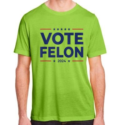 Vote Felon Trump 2024 45 And 47 Funny Vote For The Felon Adult ChromaSoft Performance T-Shirt