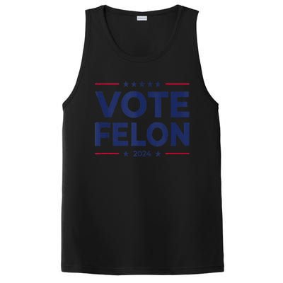 Vote Felon Trump 2024 45 And 47 Funny Vote For The Felon PosiCharge Competitor Tank