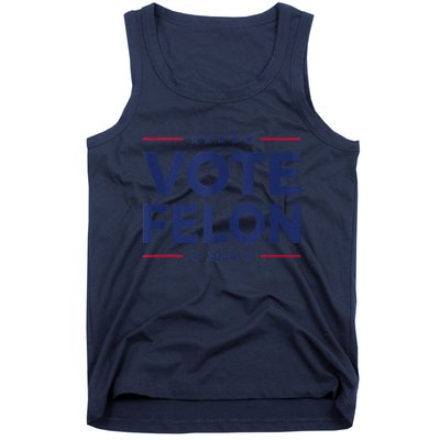 Vote Felon Trump 2024 45 And 47 Funny Vote For The Felon Tank Top