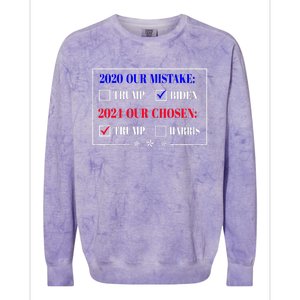 Vote For Trump Peace For Future! Colorblast Crewneck Sweatshirt