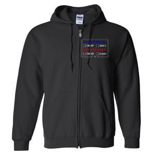 Vote For Trump Peace For Future! Full Zip Hoodie