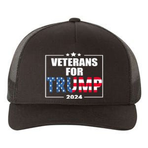 Veterans For Trump 2024 Pro American Troops Yupoong Adult 5-Panel Trucker Hat