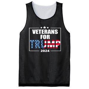 Veterans For Trump 2024 Pro American Troops Mesh Reversible Basketball Jersey Tank