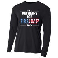 Veterans For Trump 2024 Pro American Troops Cooling Performance Long Sleeve Crew