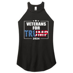 Veterans For Trump 2024 Pro American Troops Women's Perfect Tri Rocker Tank