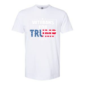 Veterans For Trump 2024 Pro American Troops Softstyle CVC T-Shirt