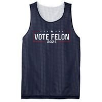 Vote Felon Trump 2024 45 And 47 Funny Vote For The Felon Mesh Reversible Basketball Jersey Tank