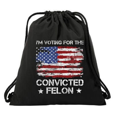 Voting For The Outlaw Not The Sniffer Drawstring Bag