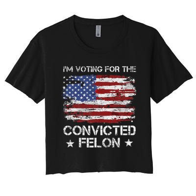 Voting For The Outlaw Not The Sniffer Women's Crop Top Tee