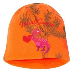 Valentisaurus Funny Tgiftrex Dinosaur Valentine's Day Gift Kati - Camo Knit Beanie