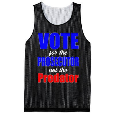 Vote For The Prosecutor Not The Predator Mesh Reversible Basketball Jersey Tank