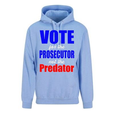 Vote For The Prosecutor Not The Predator Unisex Surf Hoodie