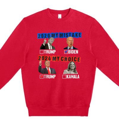 Vote For Trump! God Chose Trump To Restore Our Country Premium Crewneck Sweatshirt