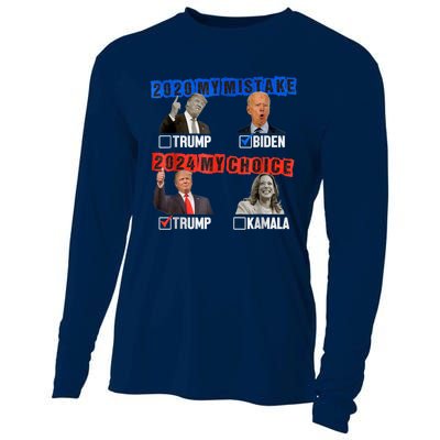 Vote For Trump! God Chose Trump To Restore Our Country Cooling Performance Long Sleeve Crew