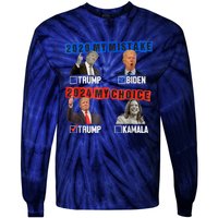 Vote For Trump! God Chose Trump To Restore Our Country Tie-Dye Long Sleeve Shirt