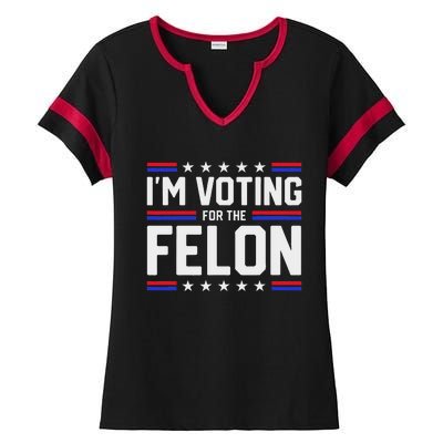 Voting For The Outlaw Not The Sniffer Ladies Halftime Notch Neck Tee