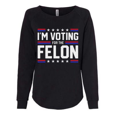 Voting For The Outlaw Not The Sniffer Womens California Wash Sweatshirt