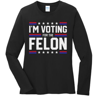 Voting For The Outlaw Not The Sniffer Ladies Long Sleeve Shirt