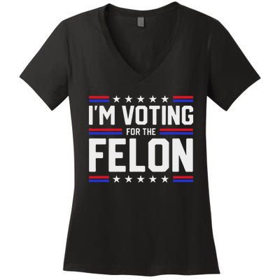 Voting For The Outlaw Not The Sniffer Women's V-Neck T-Shirt