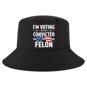 Voting For The Felon Trump 2024 Political Cool Comfort Performance Bucket Hat