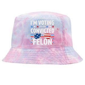 Voting For The Felon Trump 2024 Political Tie-Dyed Bucket Hat